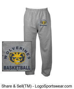 Badger Men's C2 Sport Fleece Pant Design Zoom